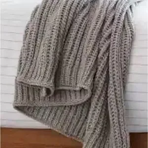 Chenille Rib Throw - Thumbnail 2